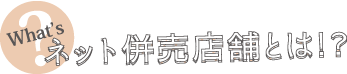 ネット併売店舗とは!?